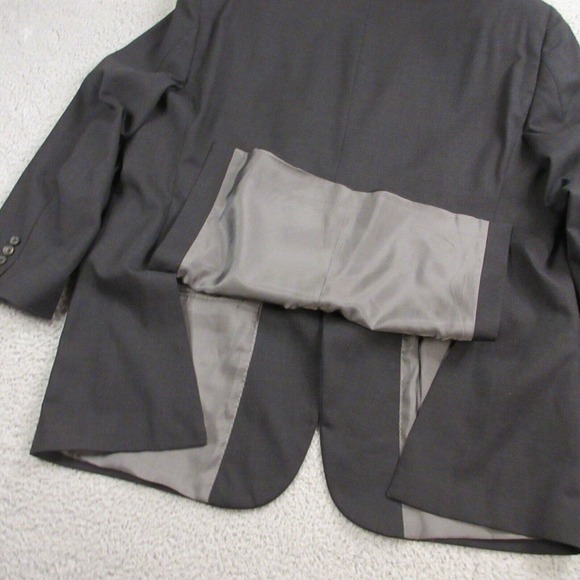 Hart Shaffner Marx Suit Jacket Blazer Sport Coat size 48R Sold Gray Wool - Picture 6 of 12